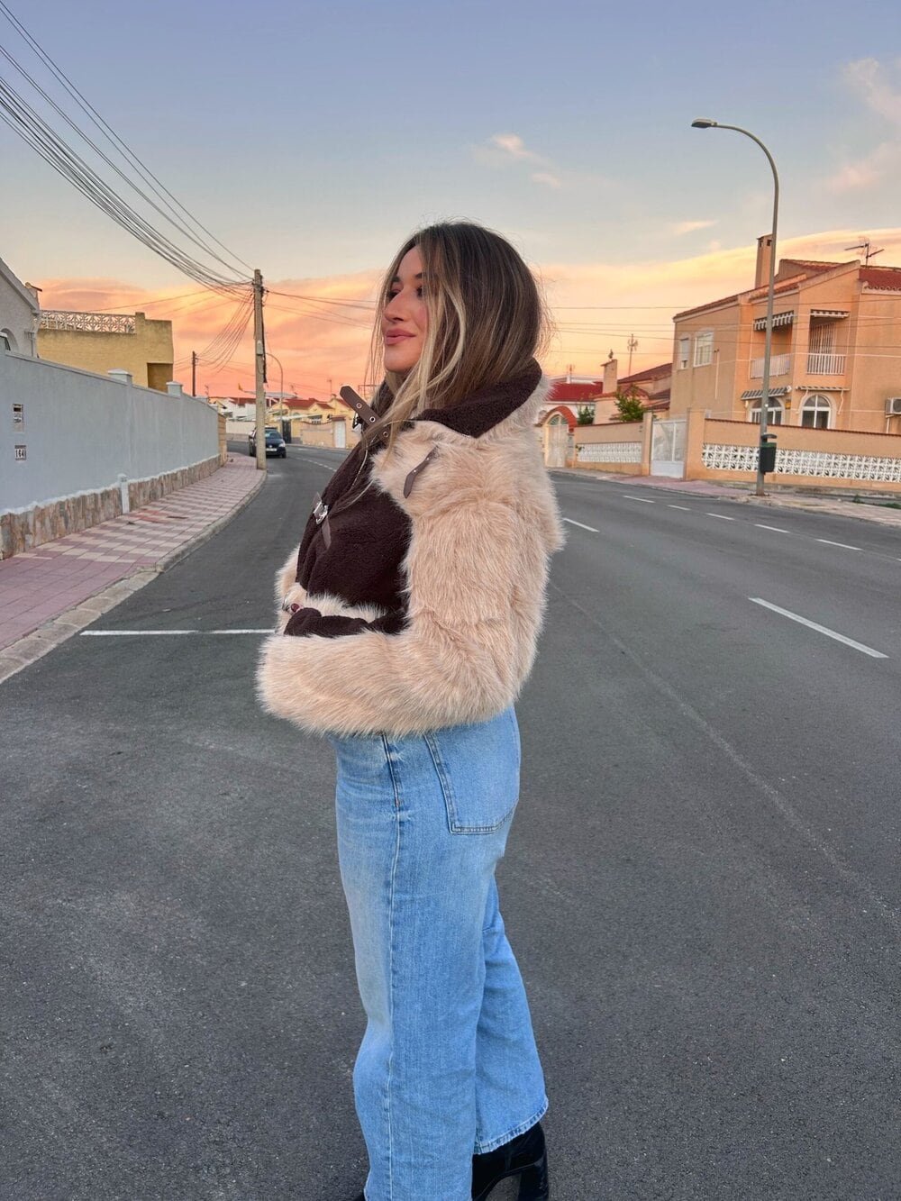 ABRIGO HEBILLA COMBINADO