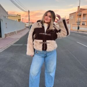 ABRIGO HEBILLA COMBINADO