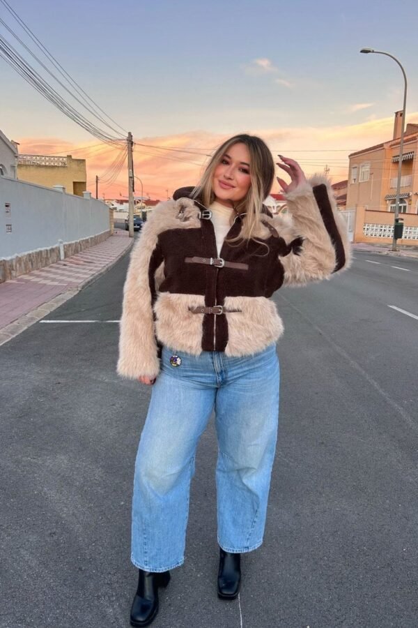 ABRIGO HEBILLA COMBINADO