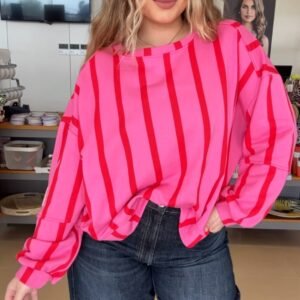 SUDADERA RAYAS ROJAS