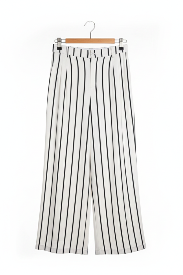 PANTALÓN RAYAS BLANCO Y NEGRO