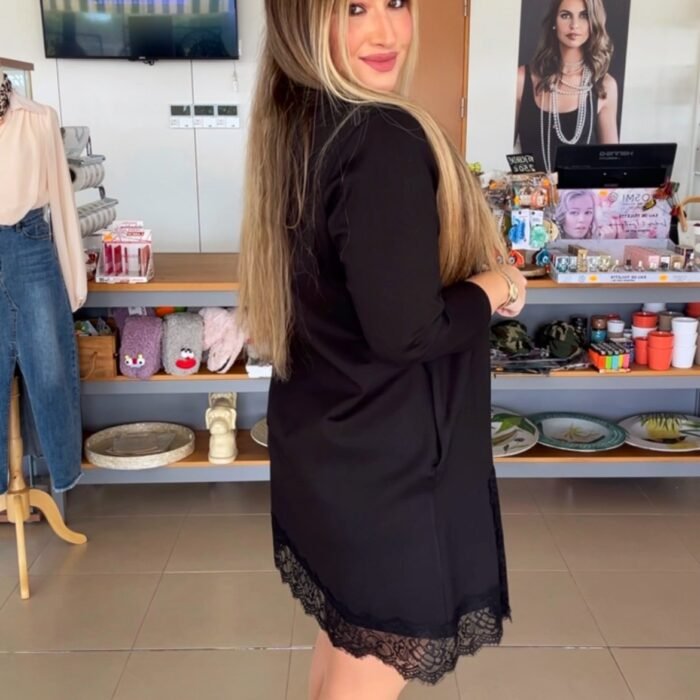 VESTIDO NEGRO ENCAJE