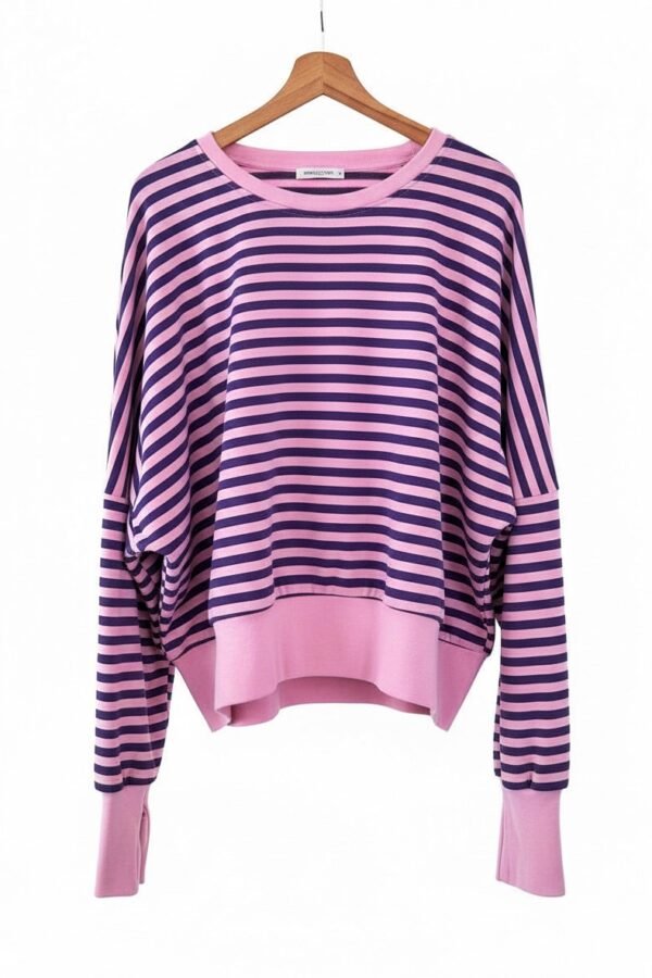 SUDADERA COMBINADA ROSA Y MORADO