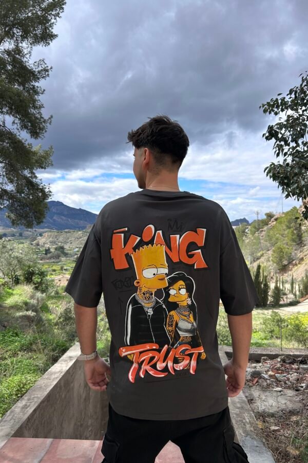 CAMISETA BART GRIS