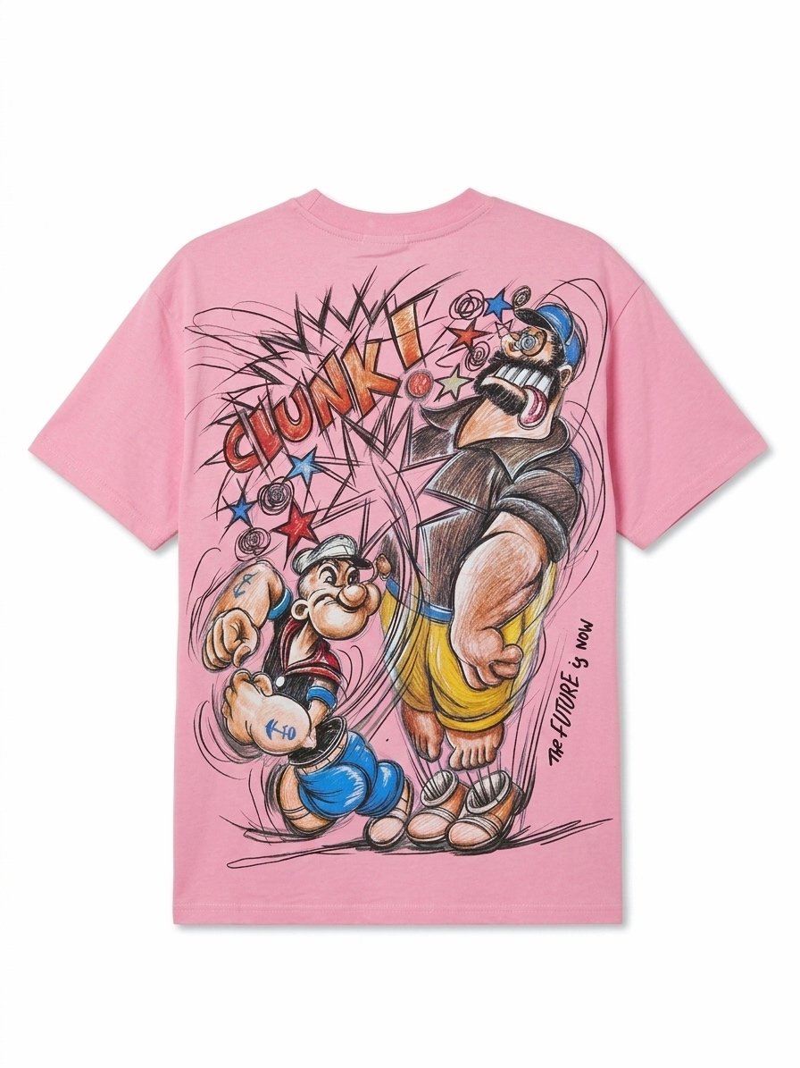 CAMISETA POPEYE ROSA