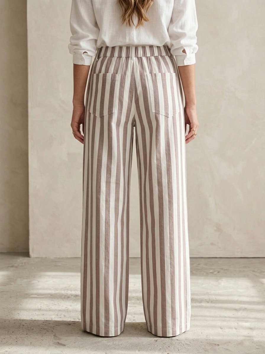 PANTALÓN RAYAS BEIGE