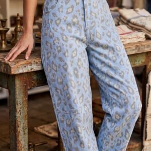 PANTALÓN LEOPARDO AZUL