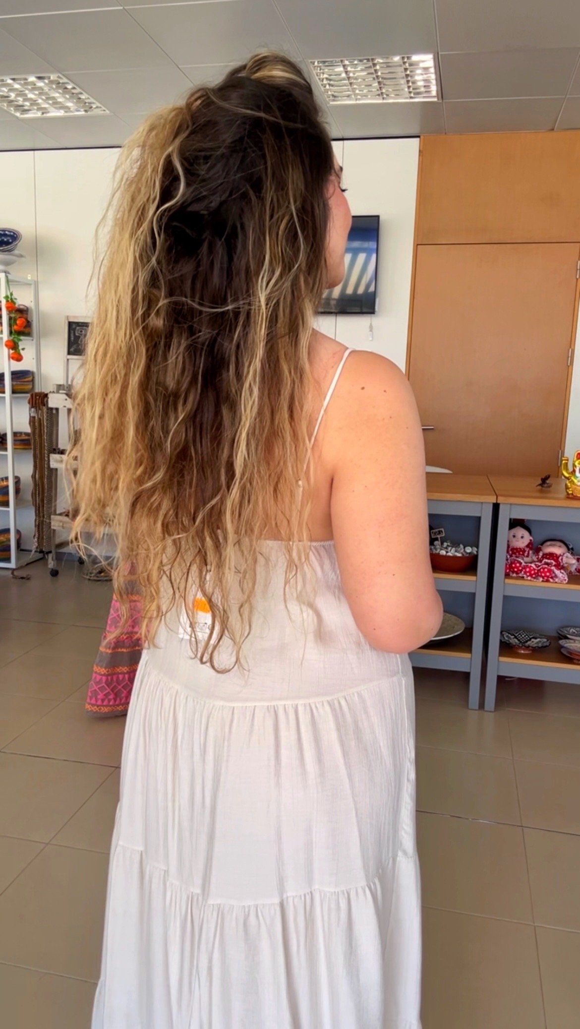 VESTIDO MARINA CRUDO