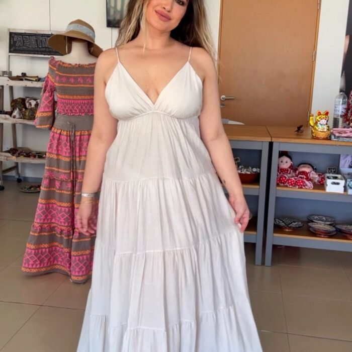 VESTIDO MARINA CRUDO