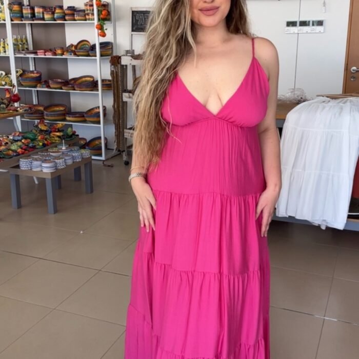 VESTIDO MARTINA FUCSIA