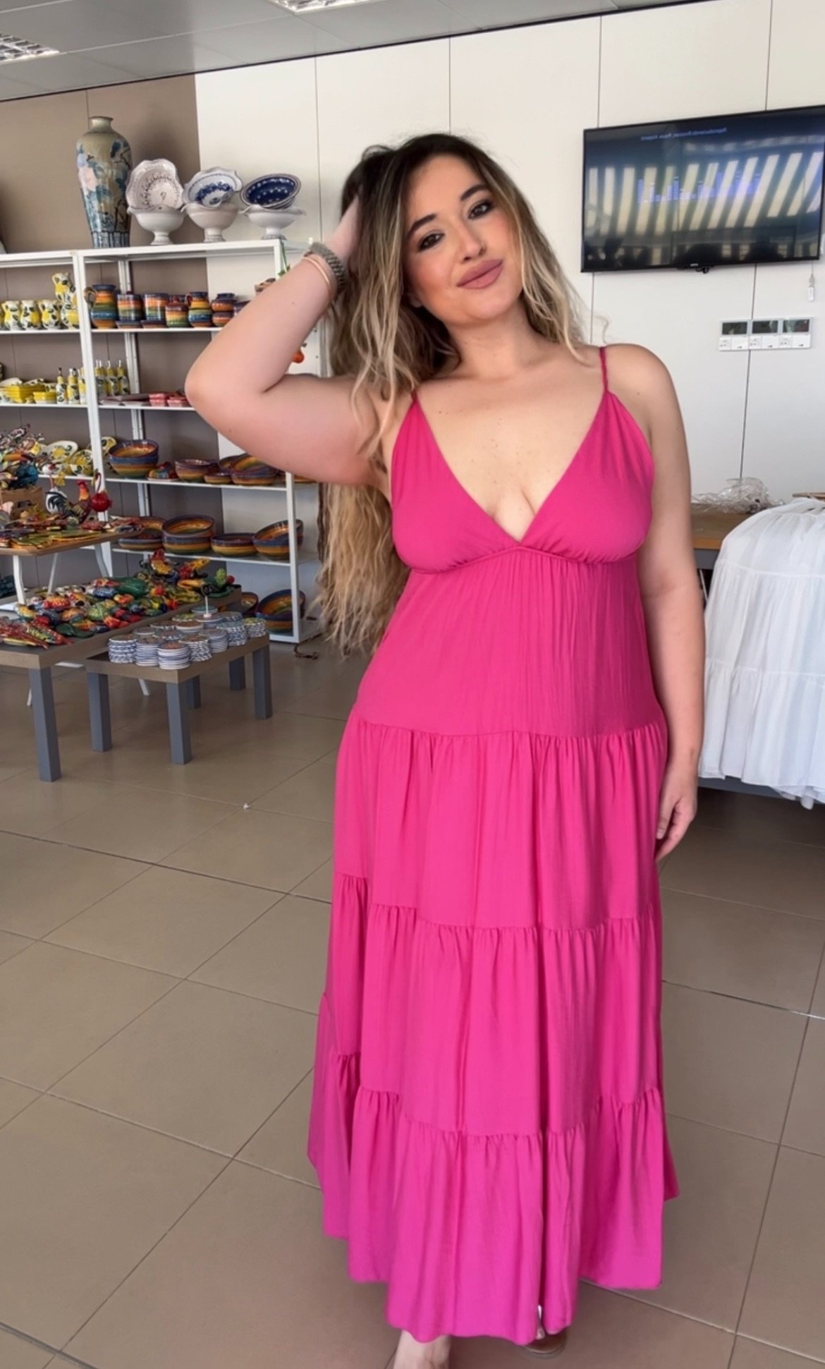 VESTIDO MARTINA FUCSIA