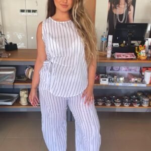 PANTALÓN RAYAS AZUL MARINO