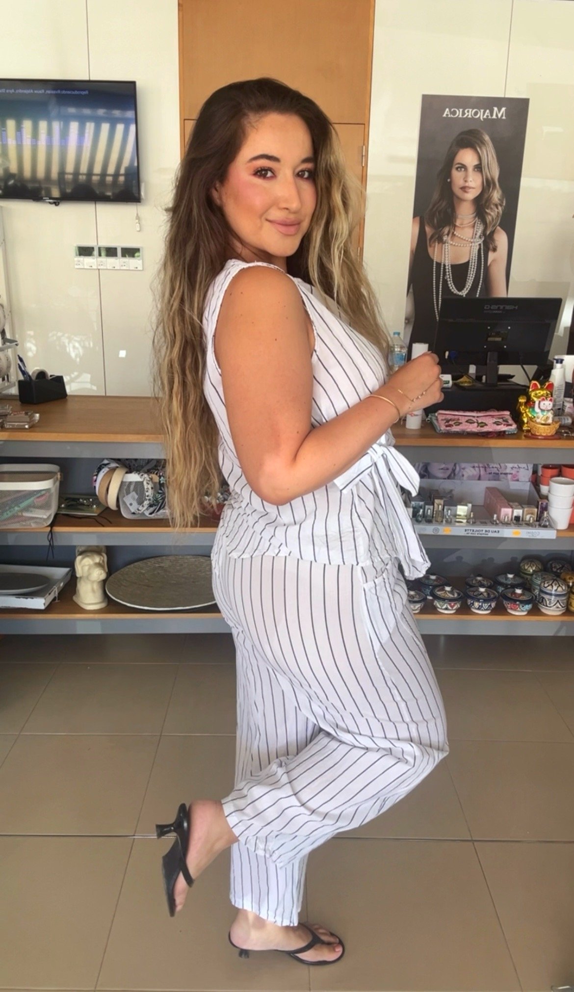 PANTALÓN RAYAS AZUL MARINO