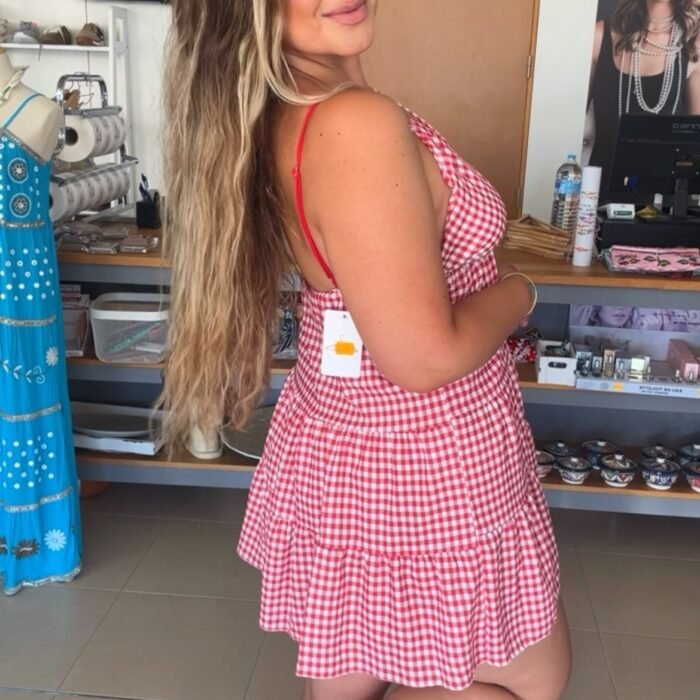 VESTIDO VICHY ROJO
