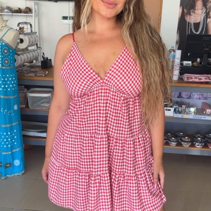 VESTIDO VICHY ROJO