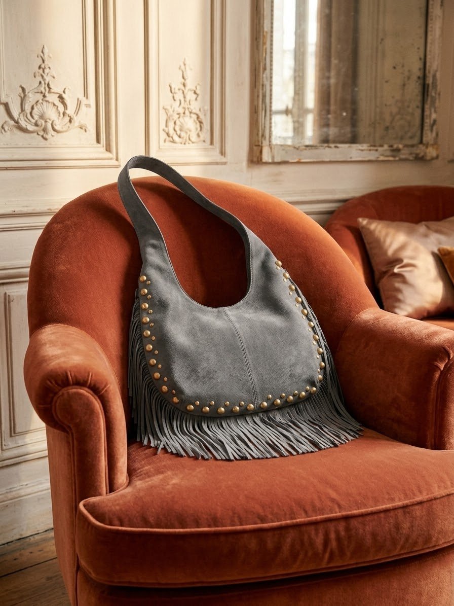 BOLSO FLECOS GRIS