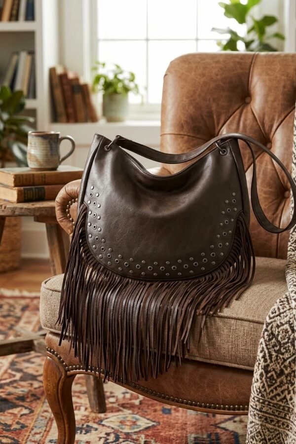 BOLSO FLECOS POLIPIEL CHOC
