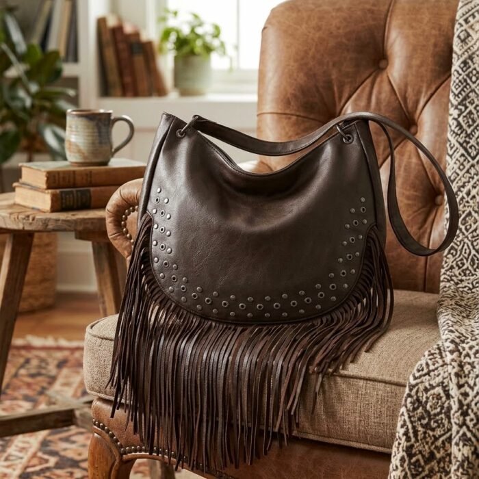BOLSO FLECOS POLIPIEL CHOC
