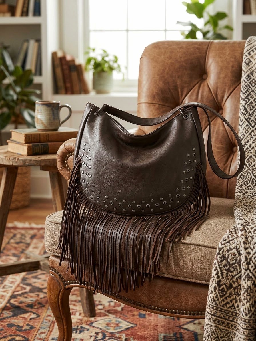 BOLSO FLECOS POLIPIEL CHOC