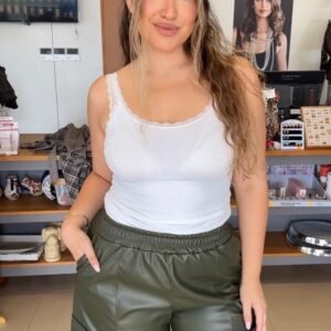 PANTALÓN POLIPIEL VERDE