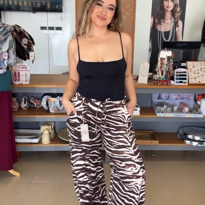 PANTALÓN ZEBRA MARRÓN